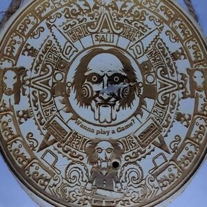 JigSaw Aztec calendar laser engraved art